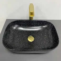 Умивальник VBI Ravenna space black matt накладний VBI-011221, Чорний матовий - мініатюра 2