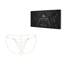 Ланцюжок-трусики Bijoux Indiscrets Magnifique Bikini Chain – Gold, прикраса для тіла - миниатюра 4