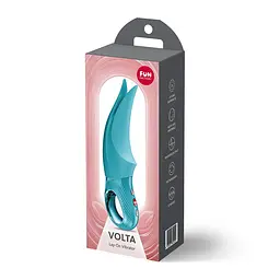 Вібратор для клітора Fun Factory VOLTA Aquamarine, гнучкий подвійний кінчик - мініатюра 8