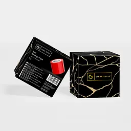 Скотч для бондажу Liebe Seele Bondage Tape Red 25м - мініатюра 2