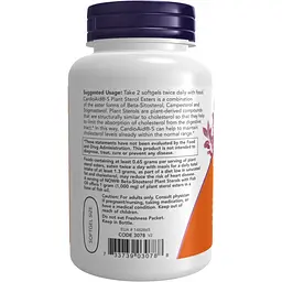 Бета-ситостерол Now Foods Beta-Sitosterol Plant 90 капсул - мініатюра 2