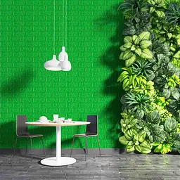 Самоклеюча декоративна 3D панель Loft Expert цегла зелена трава 700x770x5 мм - мініатюра 4