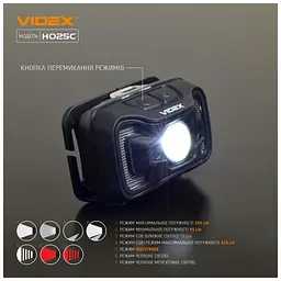Ліхтар Videx 310Lm 5000K (VLF-H025C) - мініатюра 8