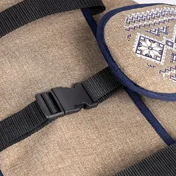 Сумка-переноска Pet Fashion Linen для собак бежева 38х32х22 см - мініатюра 5
