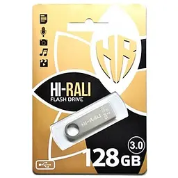 Флеш-накопичувач Hi-Rali Shuttle USB 3.0 Срібна серія - 128GB Срібний - мініатюра 2