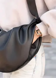 Сумка жіноча Sambag HOBO BAG-GLOVE Чорна 28 х 58 х 4 см (53400001) - мініатюра 7