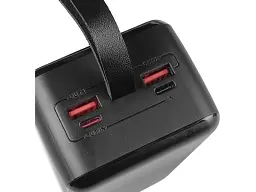 Зовнішній акумулятор (Power Bank) Grunhelm 40000mAh 22.5W Black (GP-40BQC) - мініатюра 3
