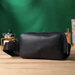 Сумка-бананка Shvigel 22826 21х11.5х5.5 см Чорна - мініатюра 10