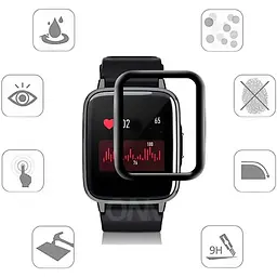 Захисна плівка BeCover для Xiaomi Haylou Smart Watch LS01 Black (706039) - мініатюра 4