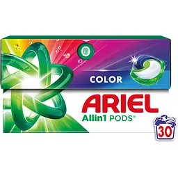 Капсули для прання Ariel Все-в-1 Для кольорових речей 30 шт.