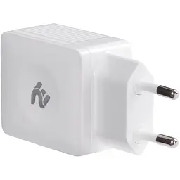 Мережевий зарядний пристрій 2Е Wall Charger 2xUSB 2.1A White - мініатюра 2