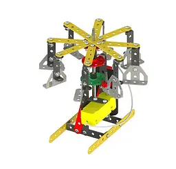 Конструктор Zephyr Mechanix Funfair металевий з електромотором 205 елементів 7 моделей - мініатюра 5