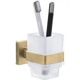 Стакан для зубних щіток VBI Jupiter brushed gold VBI-040604BG, Золотий