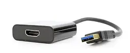 Перехідник Cablexpert USB3.0-HDMI, 0.15 м, черний (A-USB3-HDMI-02) - мініатюра 2
