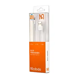 Кабель McDodo Element Series Lightning Cable 1m CA-6020 White - мініатюра 2