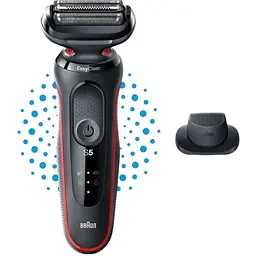 Електробритва Braun Series 5 51-R1200s чорно-червона [97327] - мініатюра 3