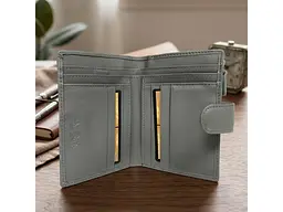 Жіночий гаманець із натуральної шкіри New Rainbow 1654 grigio Сірий 13,5x9,5 см TONY PEROTTI acs0032597 - мініатюра 4
