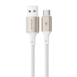 Кабель Proove Dense Metal USB to Type-C 3A (1m) white (CCDM20001202)