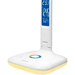 Лампа настільна LED Videx TF05W-RGB White 7 Вт 3000K/4100K/5500K 300 лм сенсорне керування LCD дисплей (VL-TF05W-RGB) - мініатюра 4