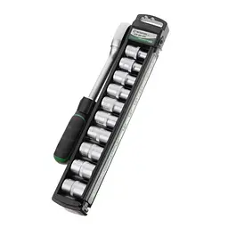 Набір тріскачка і шестигранні головки 8-19 мм, 1/2" 10 штук INTERTOOL ET-6013 - мініатюра 2