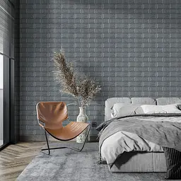 3D панель Sticker Wall самоклеюча 700х770х5мм цегла Срібло 017-5 SW-00000038 - мініатюра 5