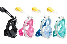 Маска для снорклінга Easybreath, рожевий L/XL - мініатюра 2