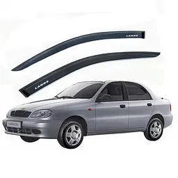 Дефлектори вікон вітровики Daewoo Lanos- Sens 2 передніх Скотч 3M Voron Glass
