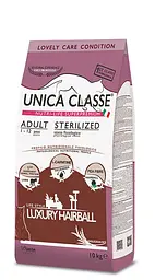 Сухий корм Gheda Unica Classe Cat Adult Sterilized Luxury Hairball для стерилізованих котів з ягням 10 кг