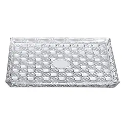 Блюдо для закусок Lirmartur скляне 24,5*20,5*2 см, hexagon Yiwu HP-YH-38 - мініатюра 2