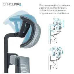 Офісне крісло OfficePro Balance OC620-B-DG-DG (OC620-B-DG-DG) - миниатюра 6
