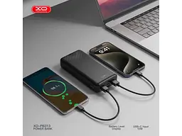 Зовнішній акумулятор (павербанк) XO PB313 20000mAh Black (-PB313-BK) - мініатюра 6