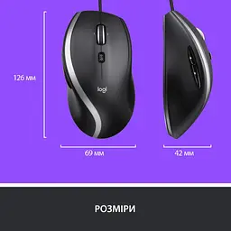Миша Logitech M500s Advanced Black (910-005784) - мініатюра 3