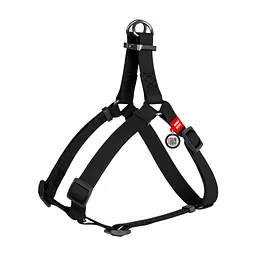 Шлея для собак WAUDOG Waterproof з QR-паспортом XS Ш 15 мм Д 30-39 см чорна (27631)