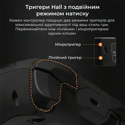 Геймпад Ajazz GP100 2.4G/BT/USB Switch/PC/iOS/Android RGB Black (GP100-B) - мініатюра 9