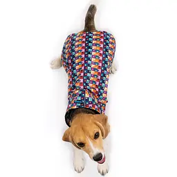 Дощовик для собак з капюшоном Barksi Textile розмір S Печворк - мініатюра 4