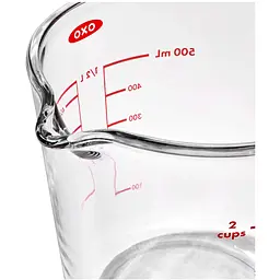 Мірна чаша OXO Good Grips Measuring скляна з кришкою 0.5 л (11397100) - мініатюра 2