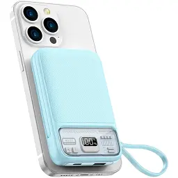 Зовнішній акумулятор WiWU Wi-P016 10000mAh Blue [133059] - мініатюра 7