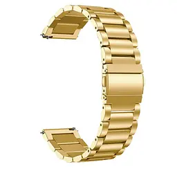 Металевий ремінець Primo для годинника Samsung Gear S3 Classic SM-R770/Frontier RM-760 Gold - мініатюра 4