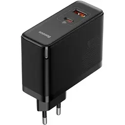 Зарядний пристрій Baseus GaN5 Pro C+U 100W + Type-C Cable Black (CCGP090201) - мініатюра 3