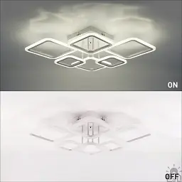 Керована світлодіодна люстра OVAL 75 Bт 6S 810x600x175 мм ESLLSE - мініатюра 2