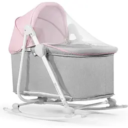 Шезлонг-гойдалка 5 в 1 Kinderkraft Nola Peony Rose рожевий (00-00304830) - мініатюра 5