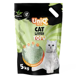 Наповнювач для котячих туалетів UniQ PETS Tofu Green Tea біорозкладний 5 кг