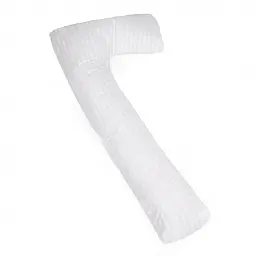 Подушка для вагітних та відпочинку MirSon Г-подібна №5003 Color Line Stripe White 140х40х20 см біла (2200010969542) - мініатюра 2