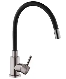 Змішувач для кухні Kroner KRP Edelstahl Klassisch - PVD035BLK (CV032635) - мініатюра 3