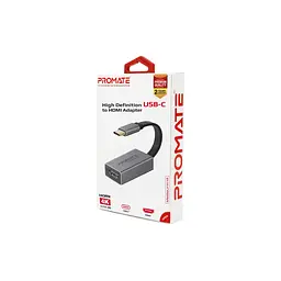 Перехідник USB-C to HDMI 4K30Hz grey Promate (medialink-h1.grey) - мініатюра 2