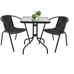 Комплект садових меблів Jumi Bistro-2 квадратний стіл
