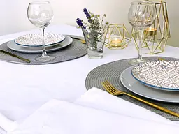 Скатертина Ecotton DUCK 170х200 см водовідштовхувальна білого кольору White 23127 (23127)