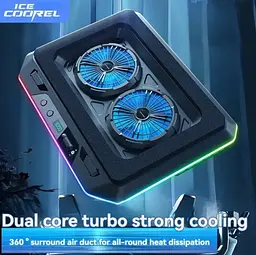 Охолоджувальна підставка для ноутбука 17.3 дюйма Ice Coorel A-5 2xfan 2300RPM - мініатюра 4
