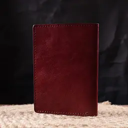 Чудова шкіряна обкладинка на паспорт Карта Grande Pelle 16776 бордова - мініатюра 8