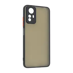 Чехол-накладка для Xiaomi Redmi Note 12S 4G, Frosted Matte, черный, противоударный чехол с защитой всего корпуса, термополиуретан TPU + поликарбонат PC, ArmorStandart (ARM68554)